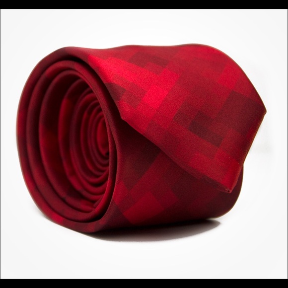 New set of 2 Ties Red Pixel & Mustard Pixel - Picture 4 of 10